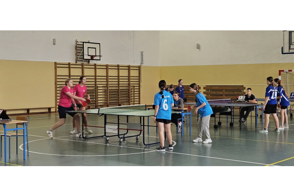 Półfinał wojewódzki w tenisie stołowym dziewcząt